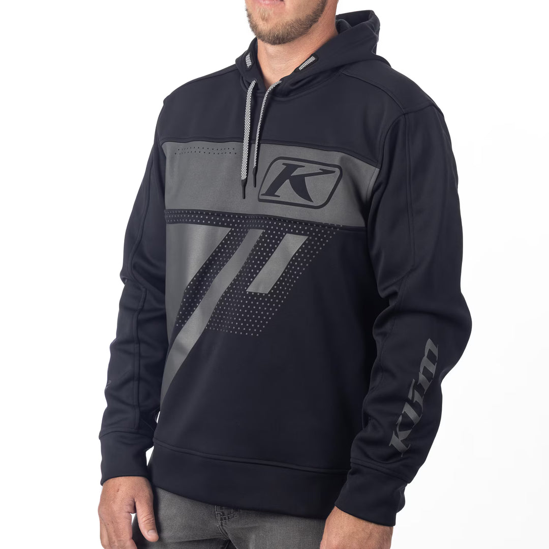 KLIM ARCHER PULLOVER HOODIE - BLACK - ASPHALT