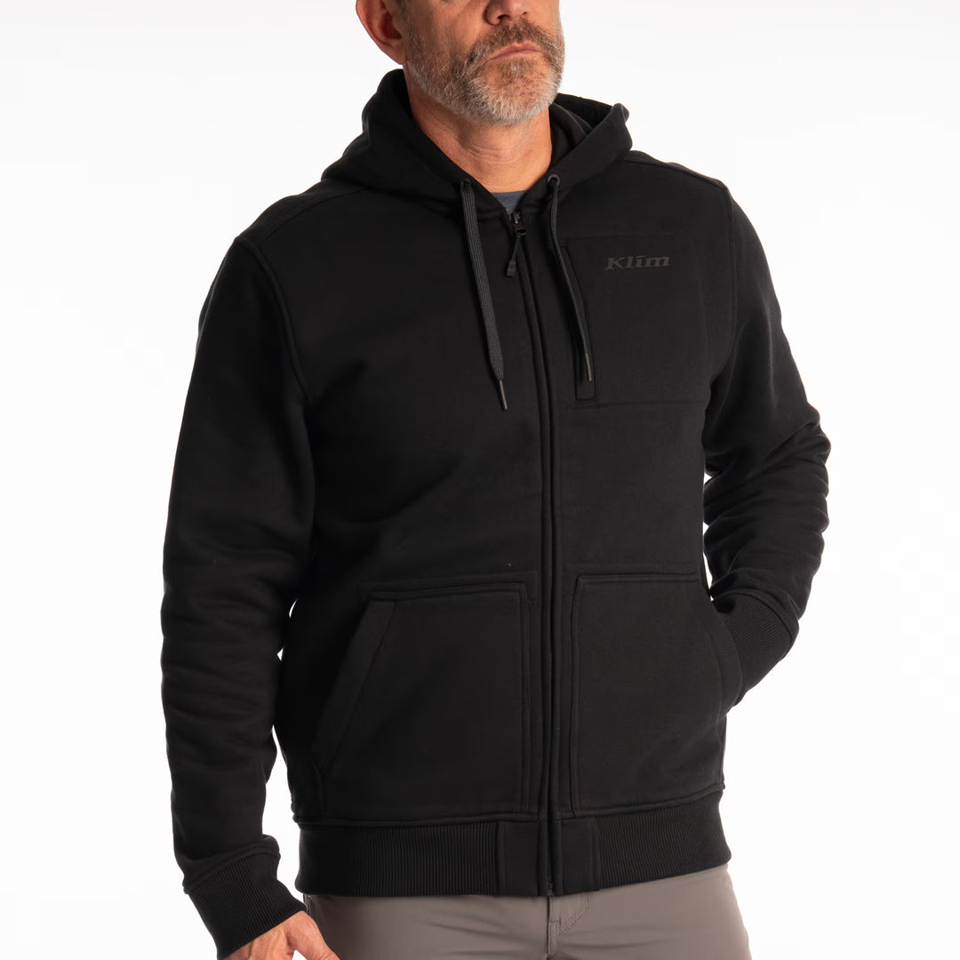 KLIM GUNNISON HEAVYWEIGHT ZIP HOODIE - BLACK