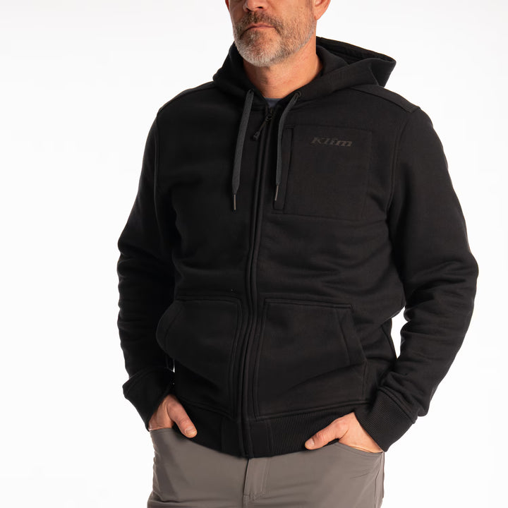 KLIM GUNNISON HEAVYWEIGHT ZIP HOODIE - BLACK