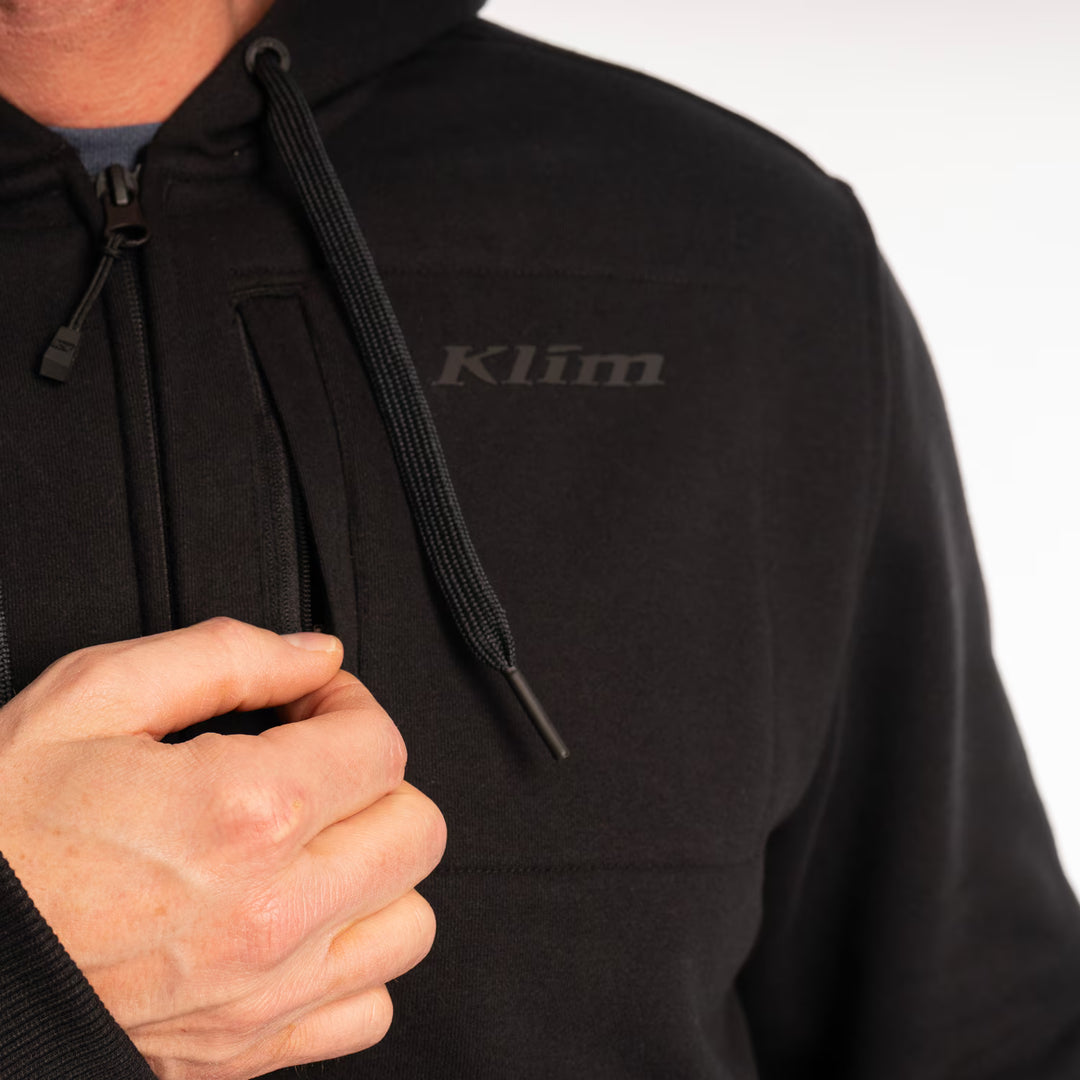 KLIM GUNNISON HEAVYWEIGHT ZIP HOODIE - BLACK