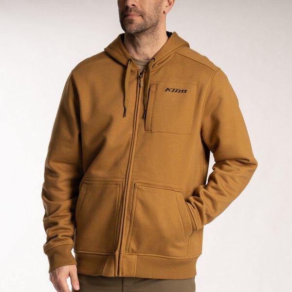 KLIM GUNNISON HEAVYWEIGHT ZIP HOODIE - BREEN