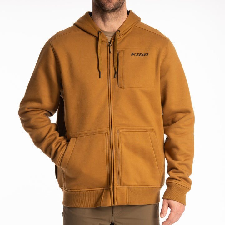 KLIM GUNNISON HEAVYWEIGHT ZIP HOODIE - BREEN