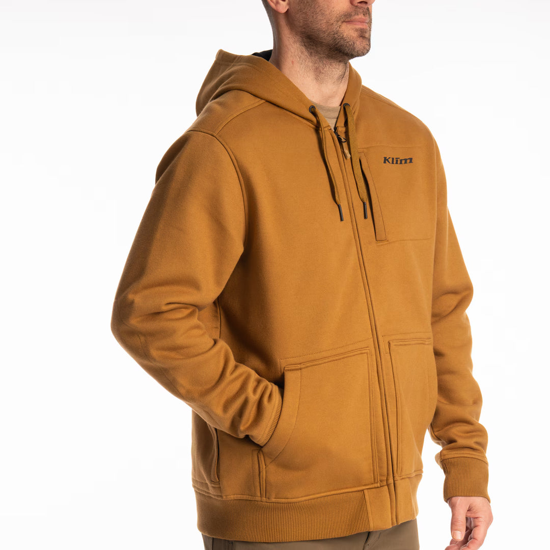 KLIM GUNNISON HEAVYWEIGHT ZIP HOODIE - BREEN