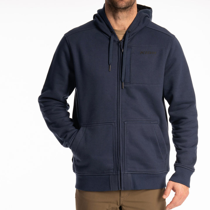 KLIM GUNNISON HEAVYWEIGHT ZIP HOODIE - DRESS BLUES