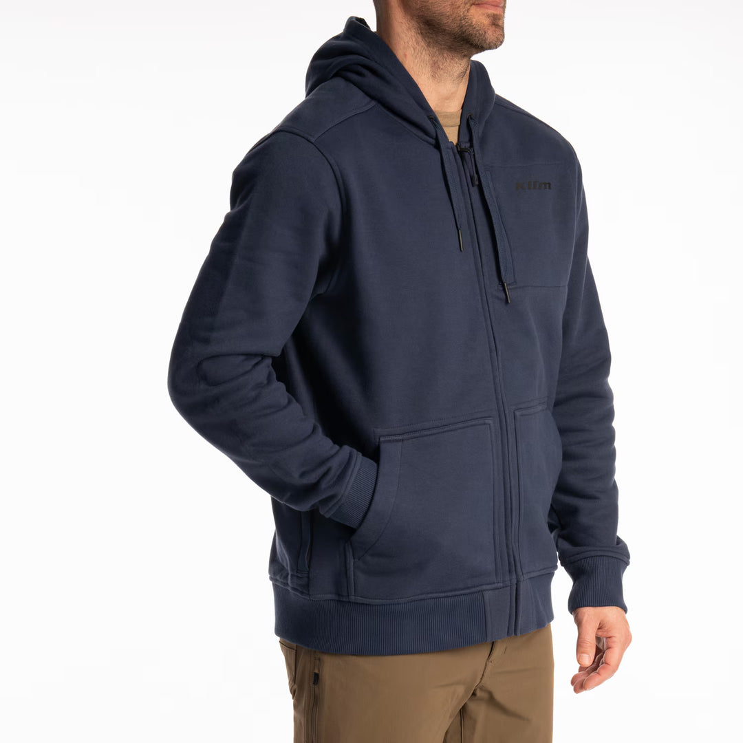 KLIM GUNNISON HEAVYWEIGHT ZIP HOODIE - DRESS BLUES