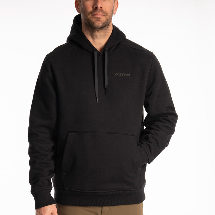 KLIM GUNNISON HEAVYWEIGHT PULLOVER HOODIE - BLACK