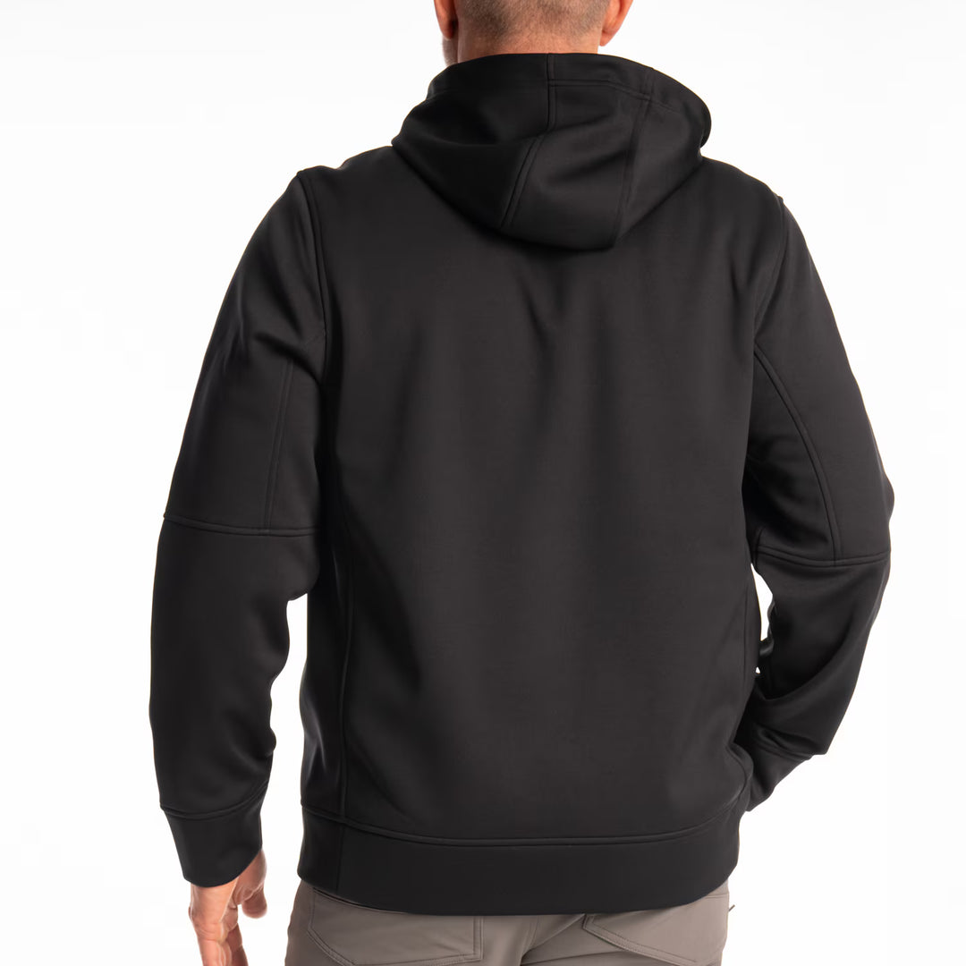 KLIM BARRACKS FULL ZIP HOODIE - BLACK - HI-VIS
