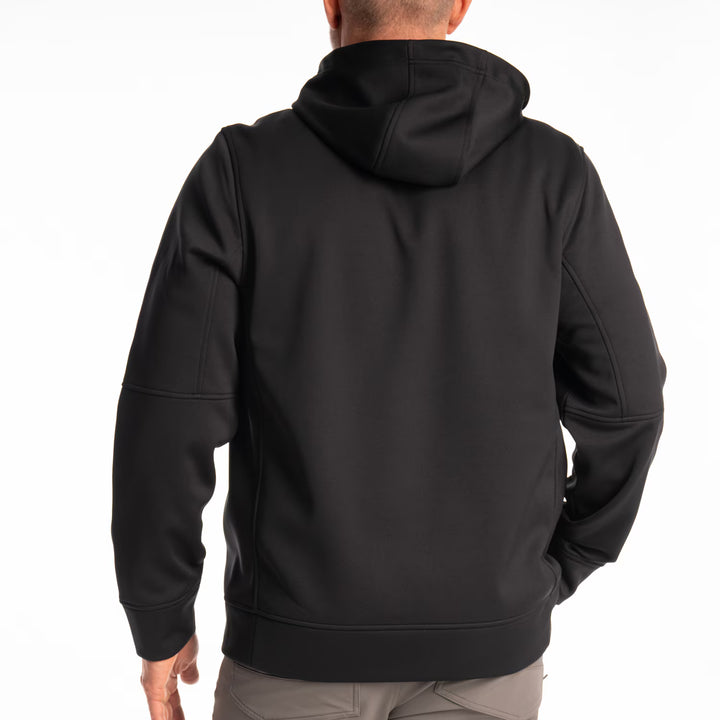KLIM BARRACKS FULL ZIP HOODIE - BLACK - HI-VIS
