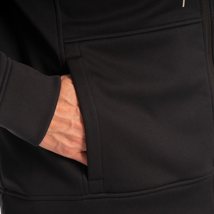 KLIM BARRACKS FULL ZIP HOODIE - BLACK - HI-VIS