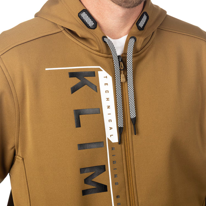KLIM BARRACKS FULL ZIP HOODIE - BREEN - BLACK