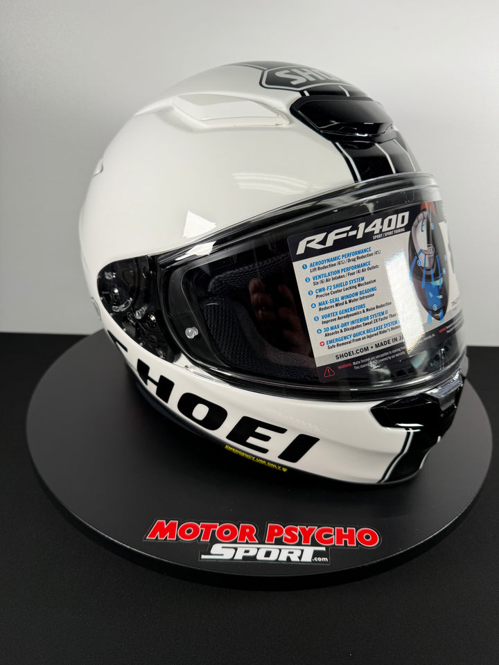 Shoei RF-1400 Ideograph Helmet - TC-6 White/Black - Size XXL - USED / OPEN BOX #2