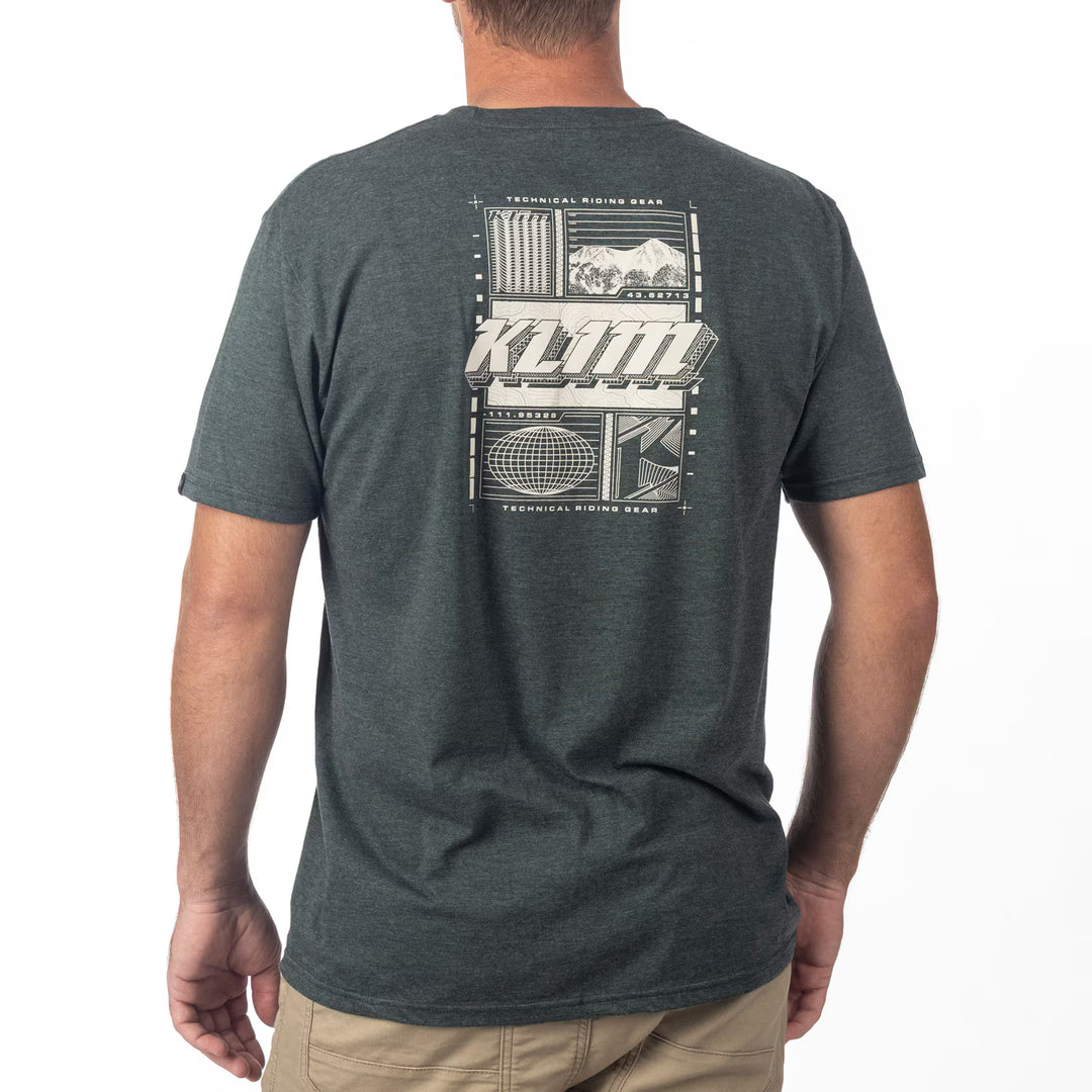 KLIM VISION TRI-BLEND TEE - HEATHERED FOREST GREEN - PEYOTE
