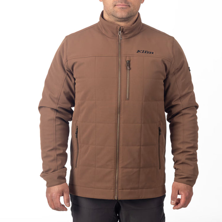 KLIM SADDLEBACK SOFTSHELL JACKET - COCOA BROWN