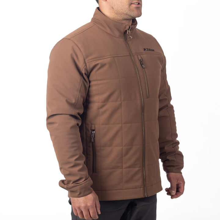 KLIM SADDLEBACK SOFTSHELL JACKET - COCOA BROWN