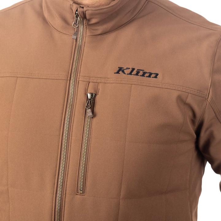 KLIM SADDLEBACK SOFTSHELL JACKET - COCOA BROWN