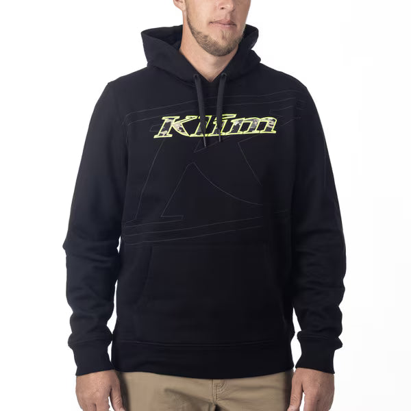 KLIM GLENS PEAK PULLOVER HOODIE - BLACK - MONTANA TAN CAMO