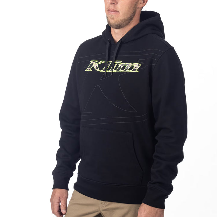 KLIM GLENS PEAK PULLOVER HOODIE - BLACK - MONTANA TAN CAMO