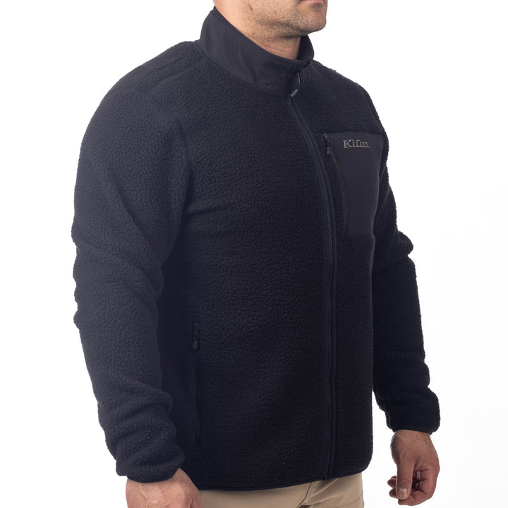 KLIM HIGH PILE JACKET - BLACK
