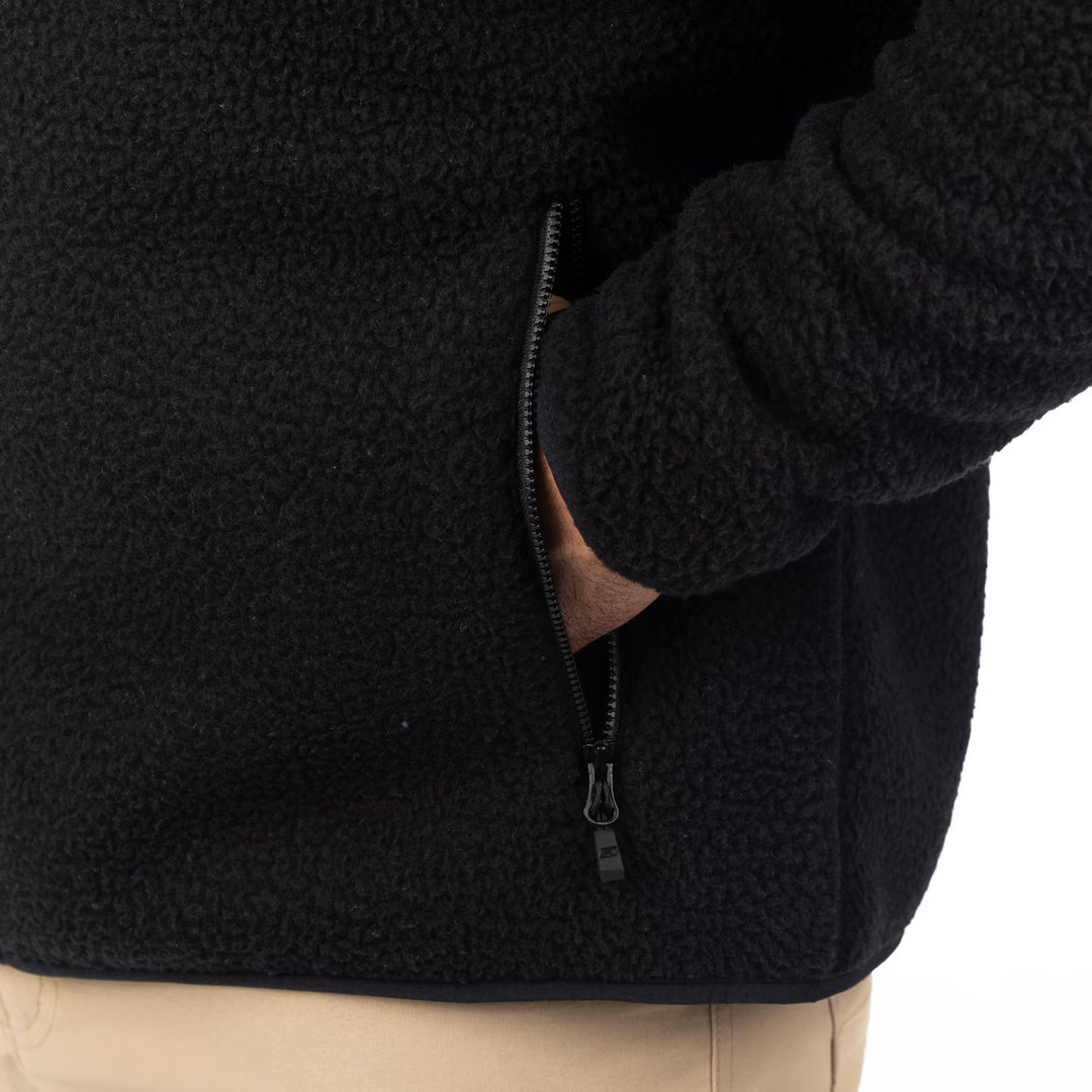 KLIM HIGH PILE JACKET - BLACK