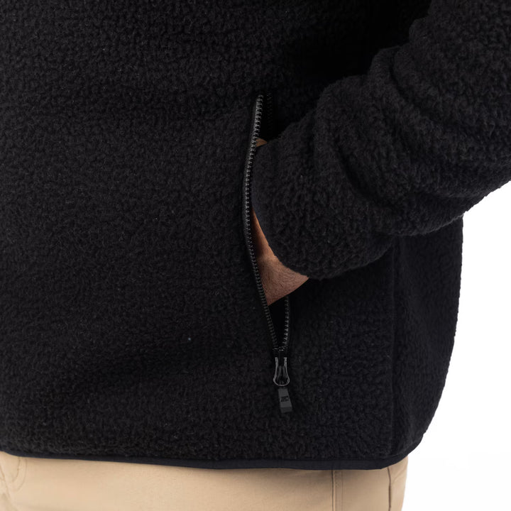 KLIM HIGH PILE JACKET - BLACK