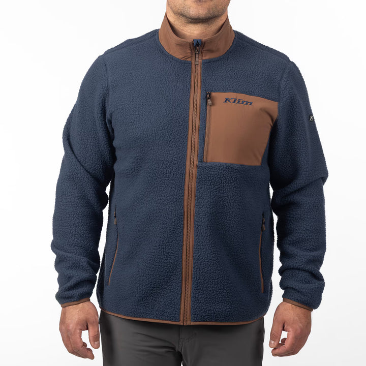 KLIM HIGH PILE JACKET - COCOA BROWN