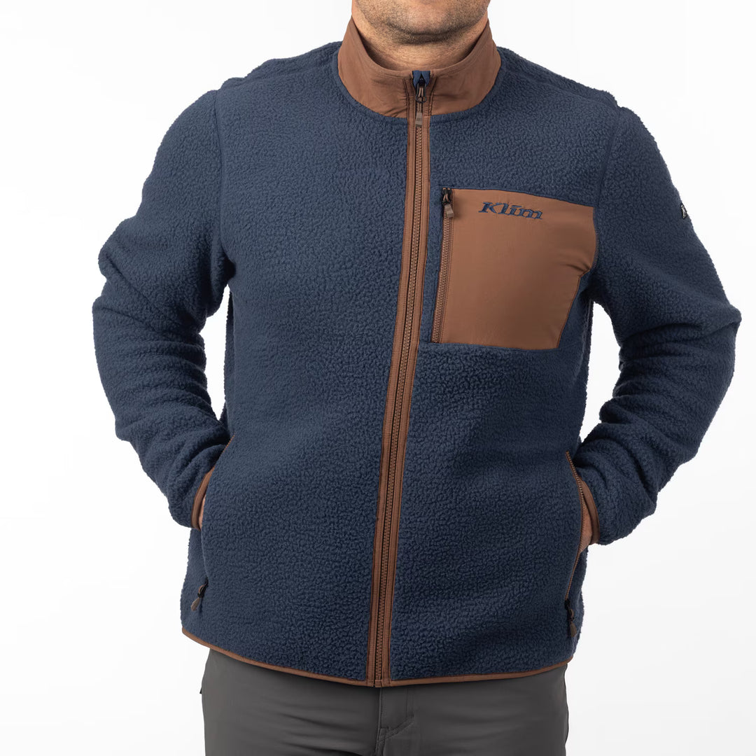 KLIM HIGH PILE JACKET - COCOA BROWN