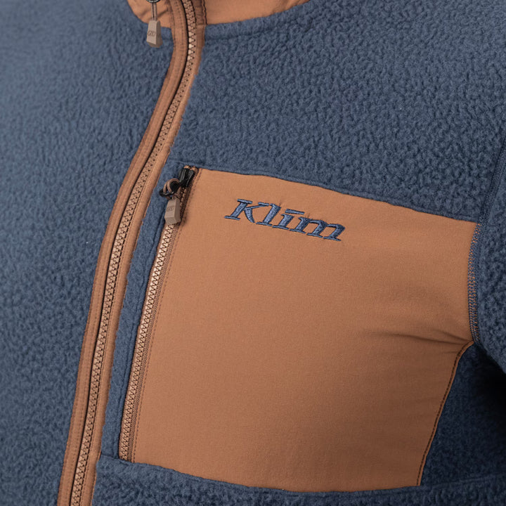 KLIM HIGH PILE JACKET - COCOA BROWN