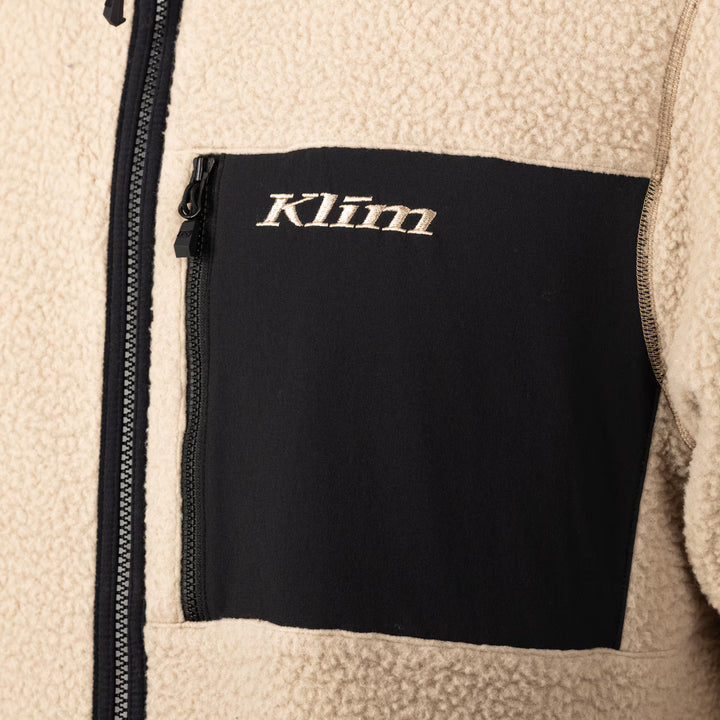 KLIM HIGH PILE JACKET - MONTANA TAN - BLACK