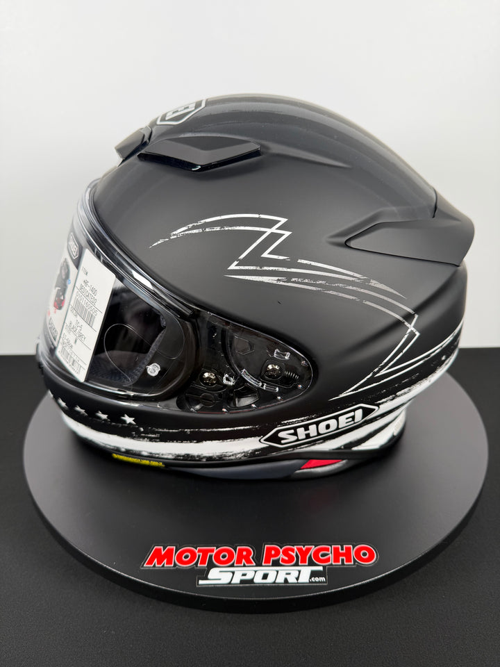 Shoei RF-1400 Dedicated 2 Helmet Matte TC-5 Black/White - Size Medium - USED / OPEN BOX