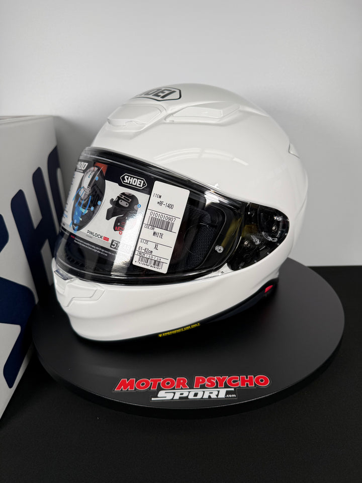 Shoei RF-1400 Helmet - White - Size XL - USED / OPEN BOX - FINAL SALE / NO RETURNS