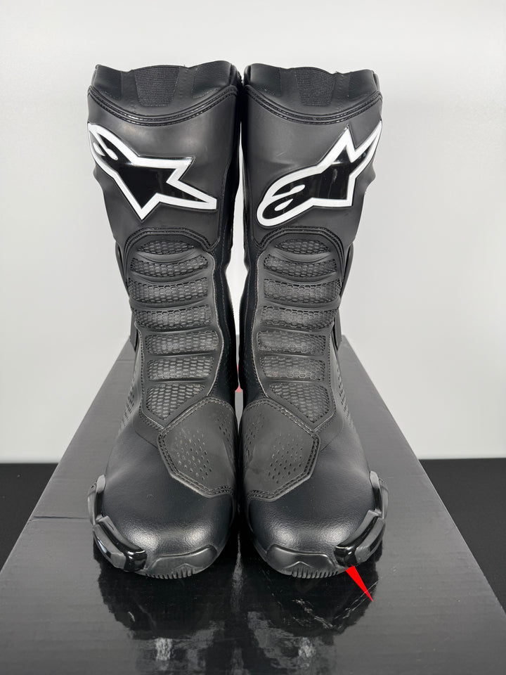 ALPINESTARS SMX-6 V3 VENTED BOOTS - BLACK - Size Euro 48 / US 12.5 - USED / GOOD