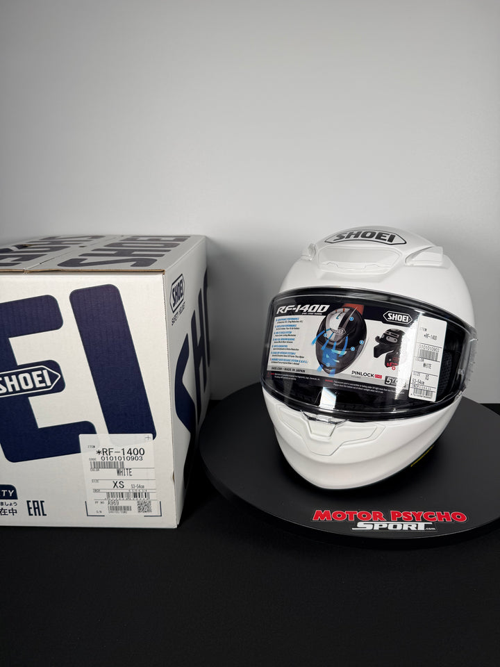 Shoei RF-1400 Helmet - White - Size Small - USED / OPEN BOX - FINAL SALE / NO RETURNS