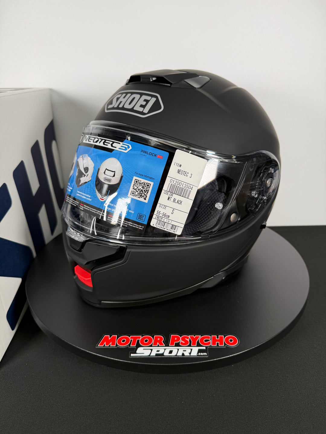 Shoei Neotec 3 Modular Helmet - Matte Black - Size Medium - USED / OPEN BOX - FINAL SALE / NO RETURNS