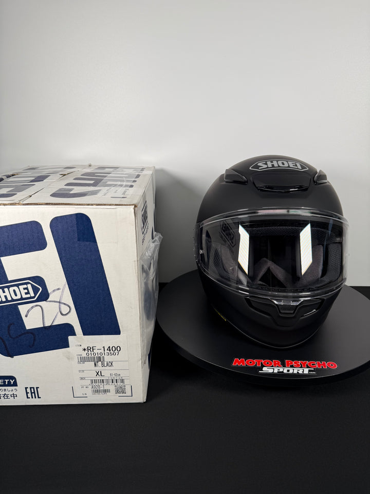 Shoei RF-1400 Helmet - Matte Black - Size XL - USED LIKE NEW