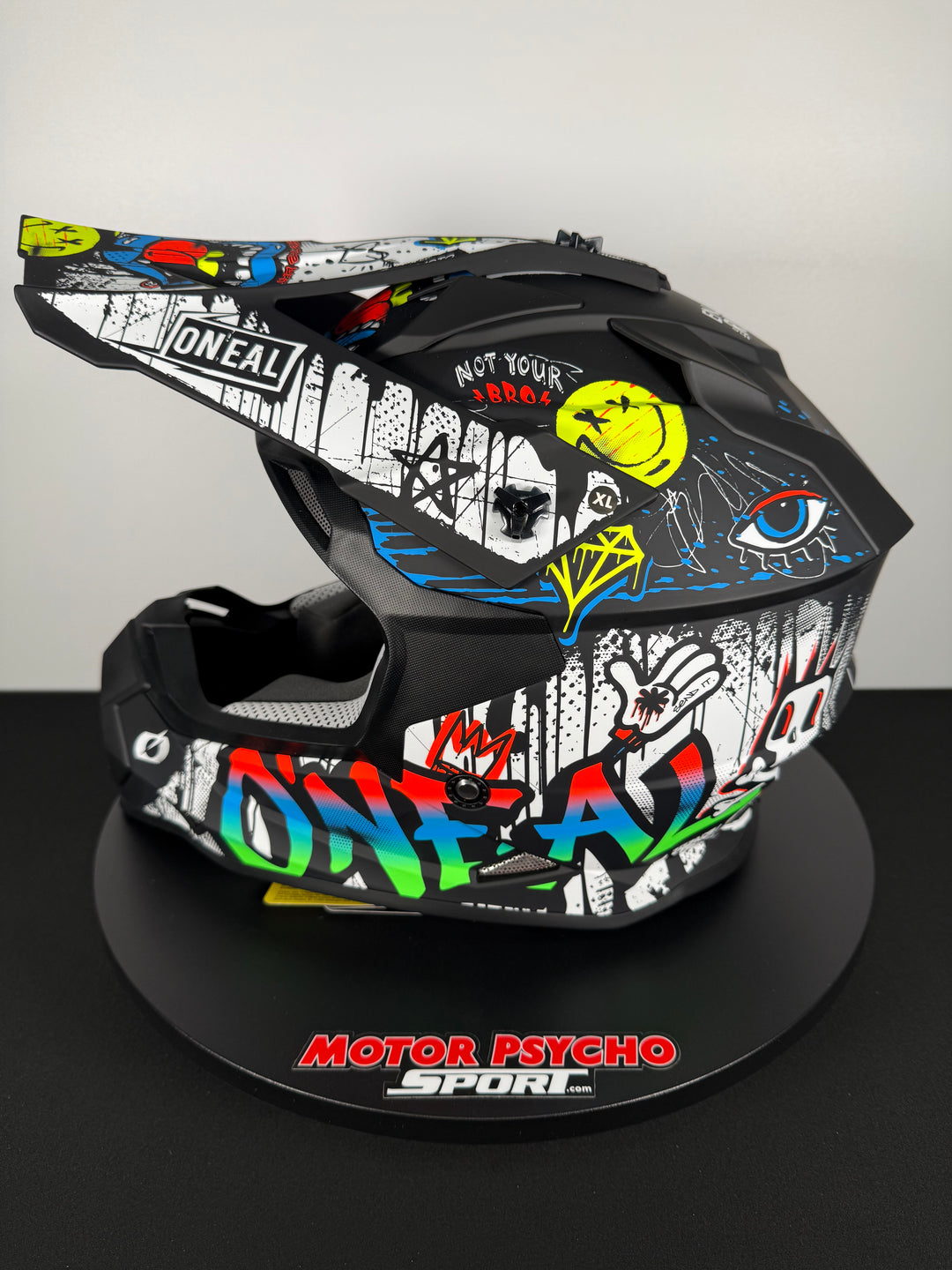 O'Neal 2 SRS Rancid V.24 Helmet Black/White - Size XL - OPEN BOX