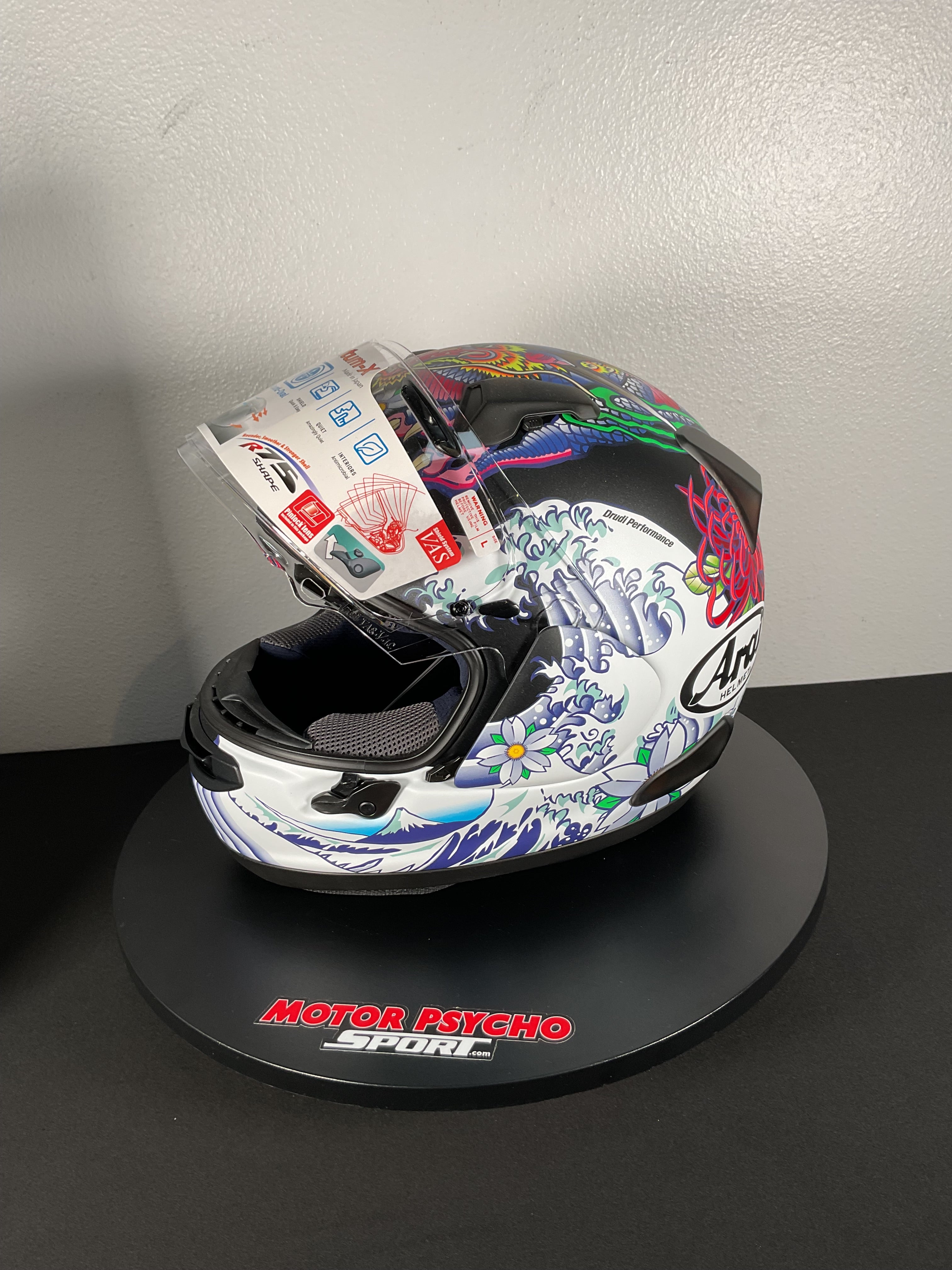 Arai Quantum-X Helmet - Oriental Black Frost - Size Large - OPEN