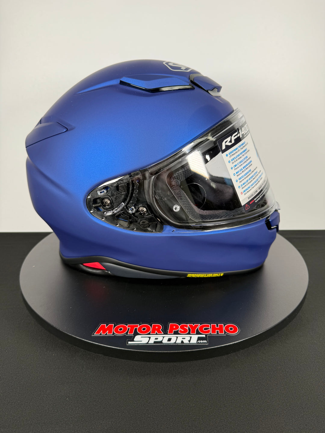 Shoei RF-1400 Helmet - Matte Blue - Size Large - USED / OPEN BOX