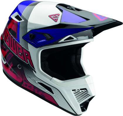 Answer AR1 Vendetta Helmet Red/White/Purple