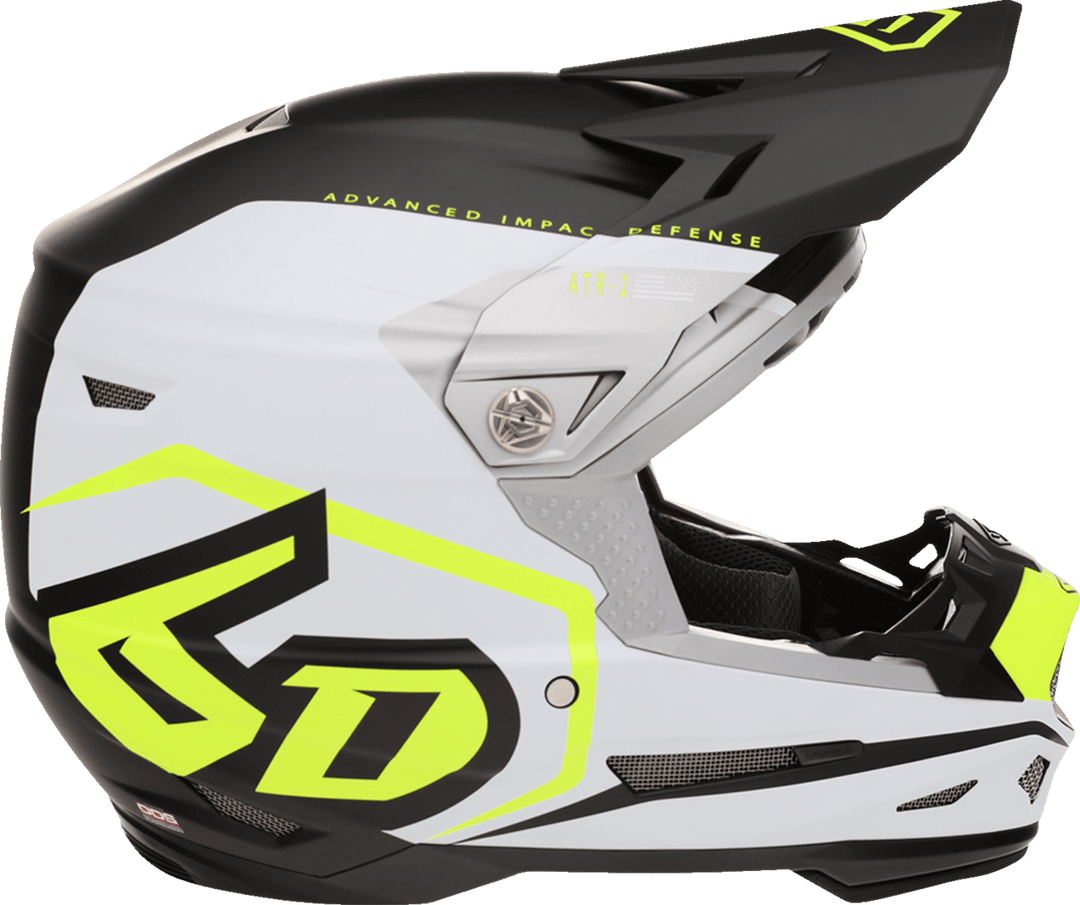 6D ATR-2 Delta Helmet - Neon Yellow - Motor Psycho Sport