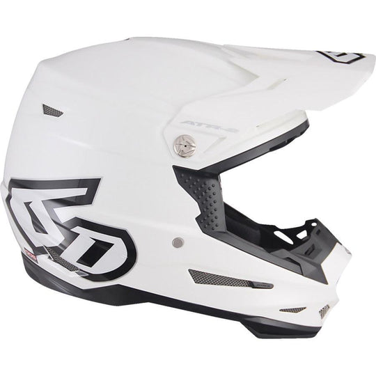 6D ATR2 Solid Helmet Gloss White Size M MISSING BOX Motor