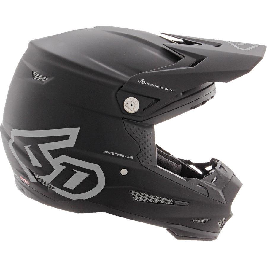 6D ATR-2 Solid Helmet - Matte Black - Motor Psycho Sport