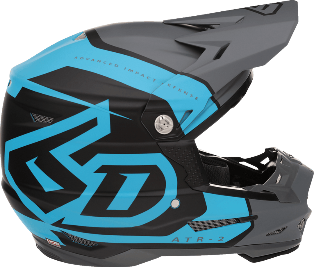 6D ATR-2 Torque Helmet - Cyan - Motor Psycho Sport