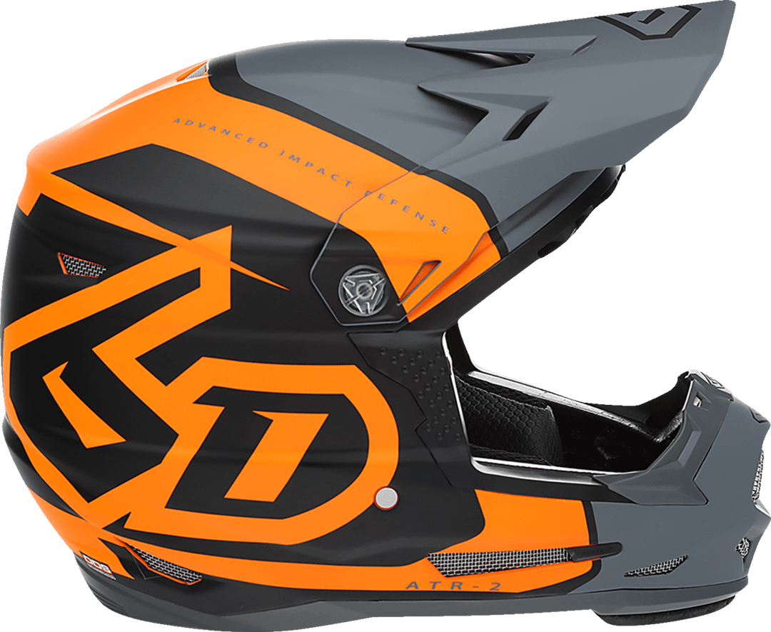 6D ATR-2Y Youth Torque Helmet - Neon Orange - Motor Psycho Sport