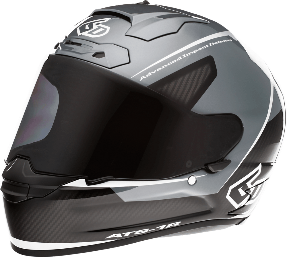 6D ATS-1R Helmet - Alpha Silver - Motor Psycho Sport