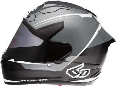 6D ATS-1R Helmet - Alpha Silver - Motor Psycho Sport