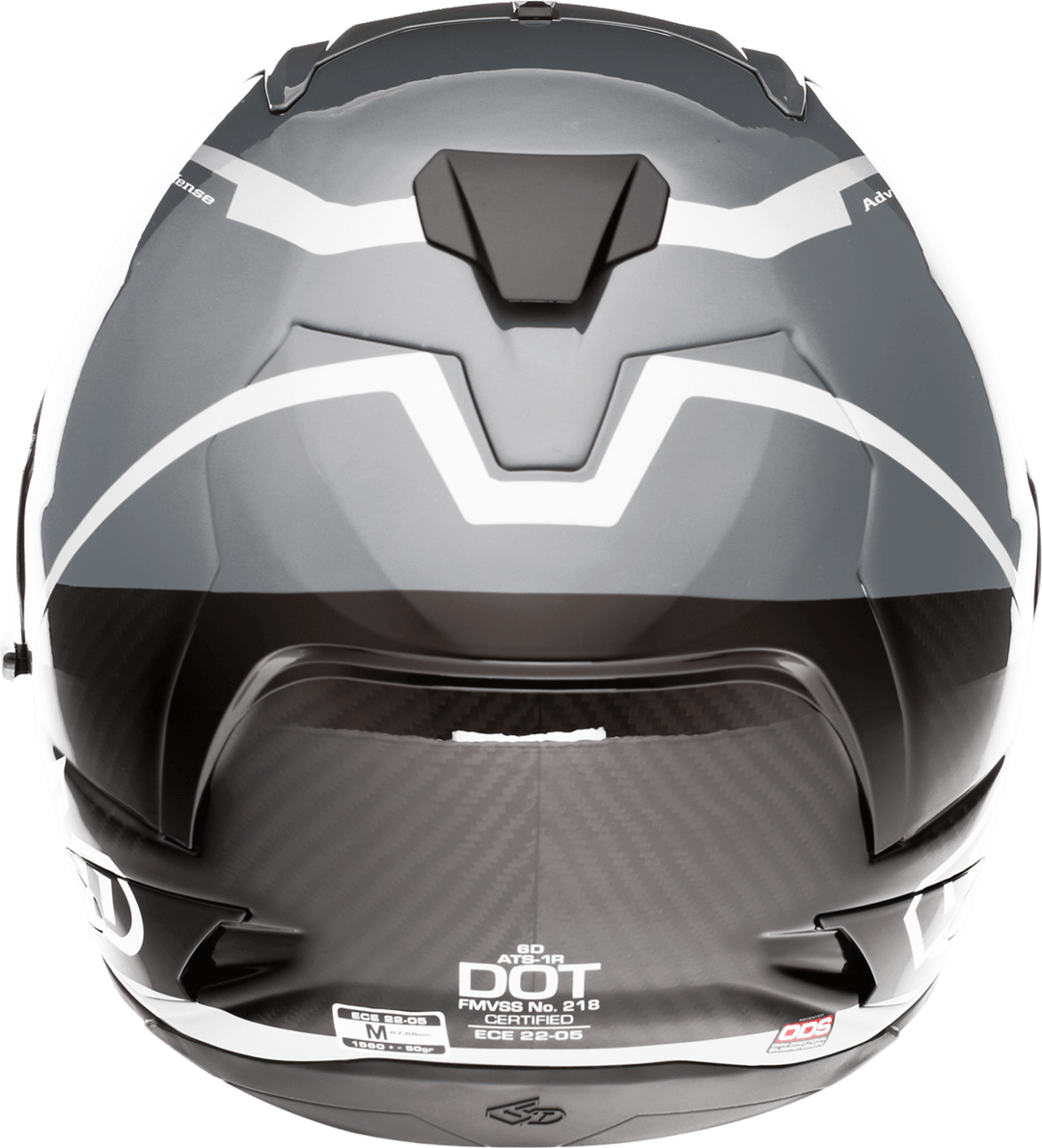 6D ATS-1R Helmet - Alpha Silver - Motor Psycho Sport
