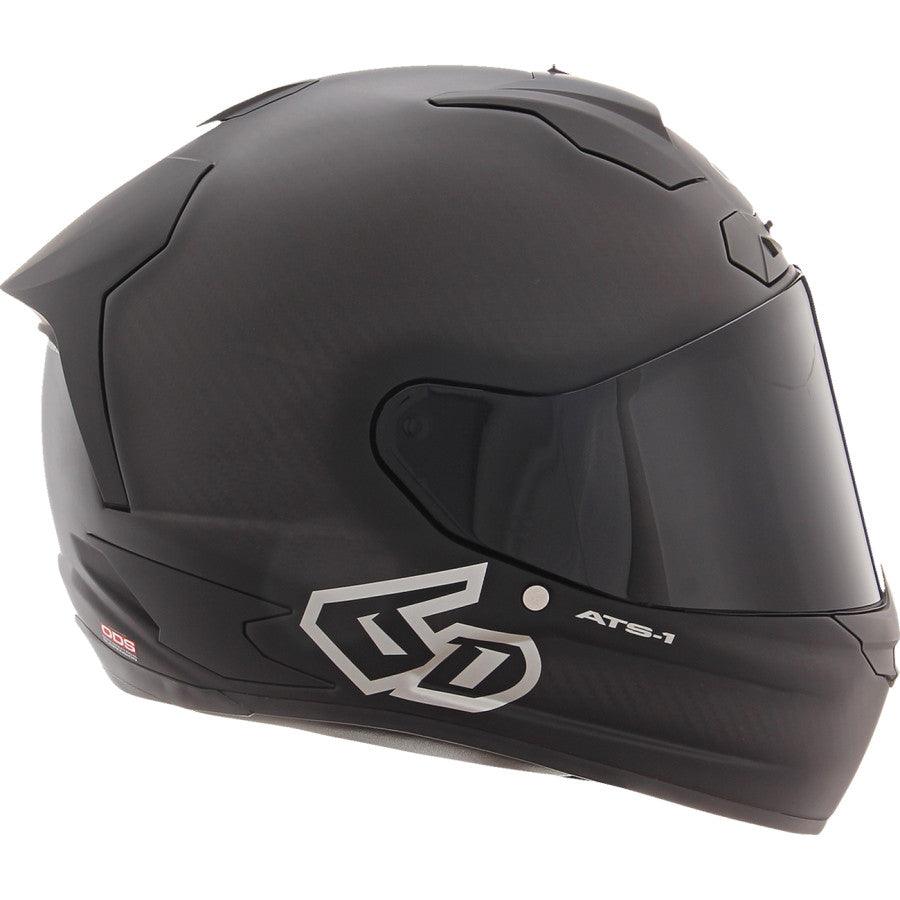6D ATS-1R Solid Helmet - Matte Black - Motor Psycho Sport