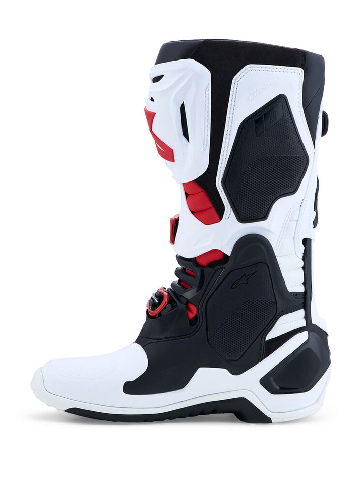 Alpinestars Tech 10 Boots - White/Black/Red (Idaho Warehouse)