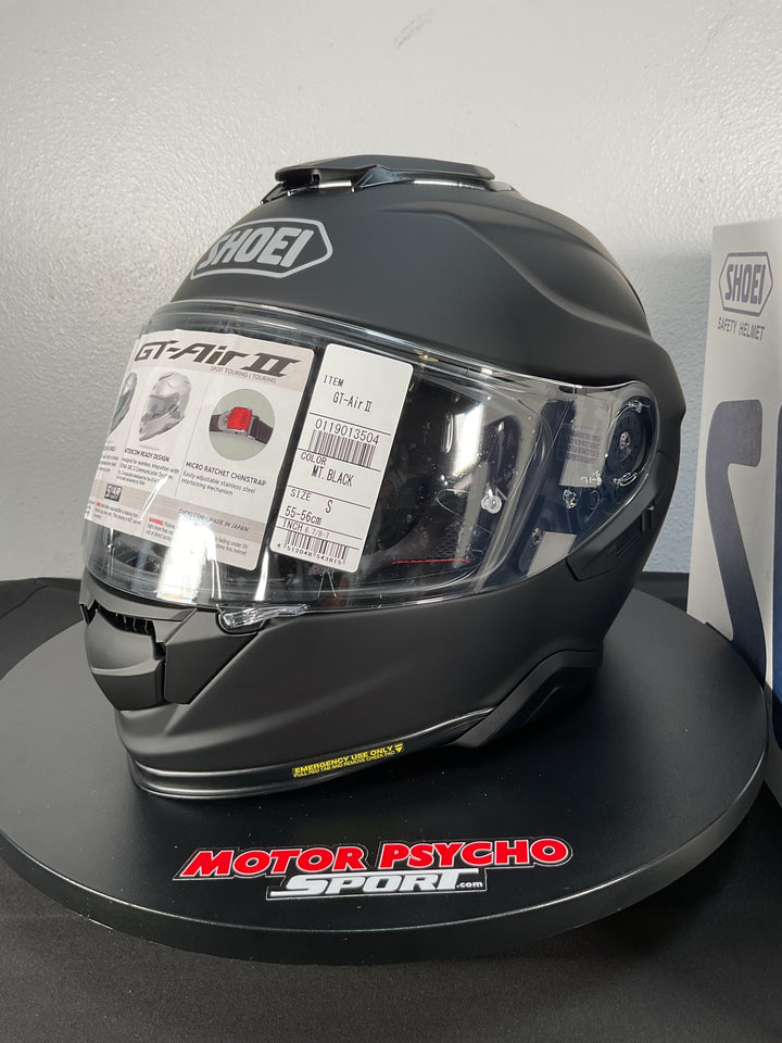 Shoei GT-Air II Helmet - Matte Black - Size Small - Used Like New