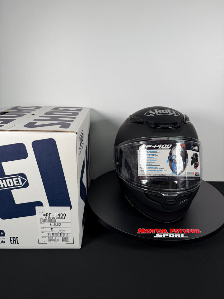 Shoei RF-1400 Helmet - Matte Black - Size Small - USED / OPEN BOX #4